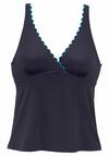 Lascana B&uuml;gel-Tankini-Top Bikini Oberteil Damen - navy-t&uuml;rkis