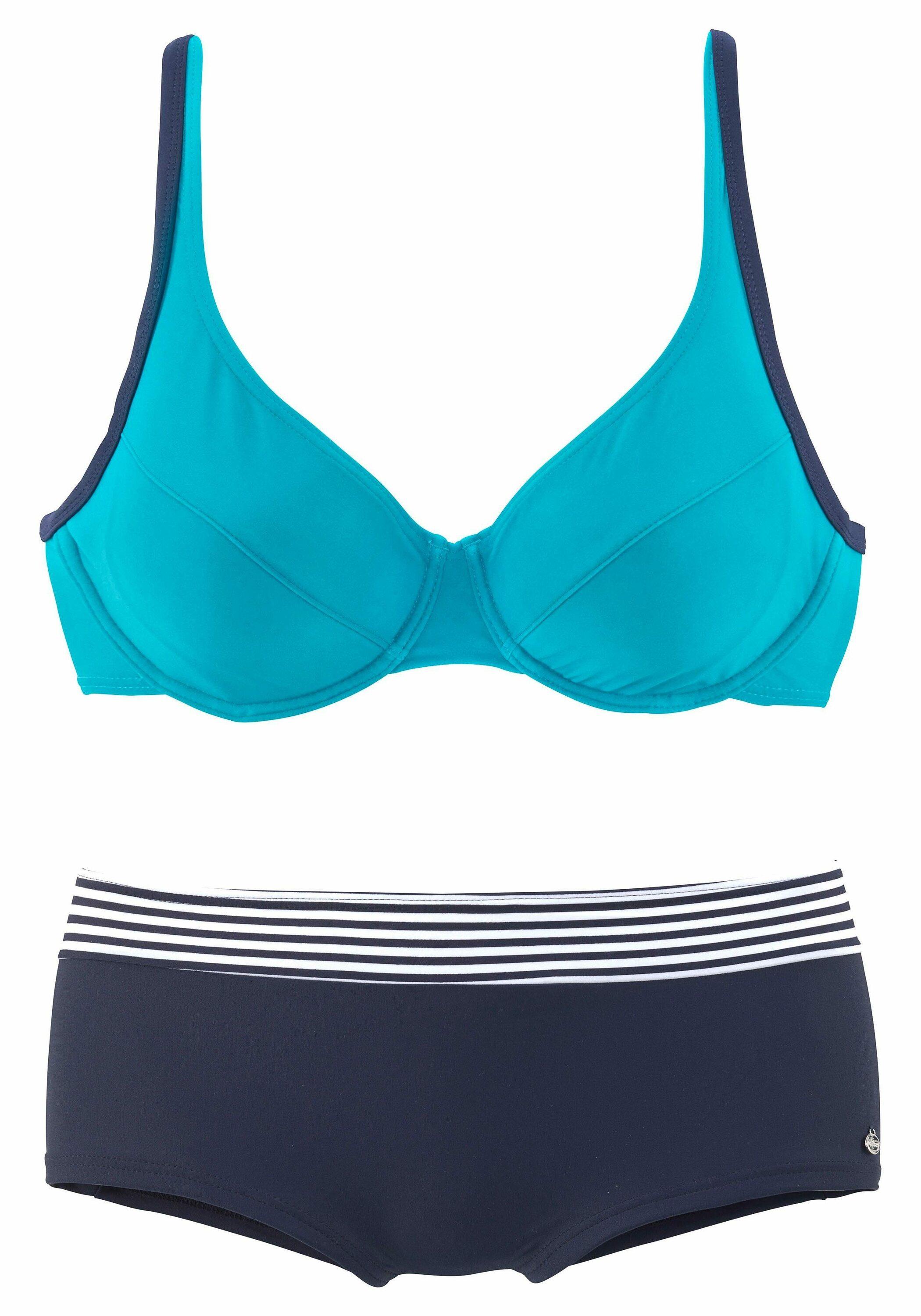 S.Oliver Damen Bikini-Set – Triangel Top Mit Perlen & Bikinihose