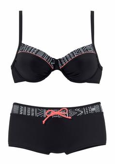 KangaROOS Bügel-Bikini Bikini Set Damen schwarz