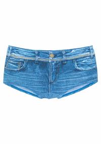KangaROOS Bikini-Hotpants Bikini Hose Damen - jeansblau