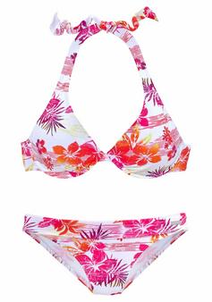 VENICE BEACH Bügel-Bikini Bikini Set Damen weiß-bedruckt