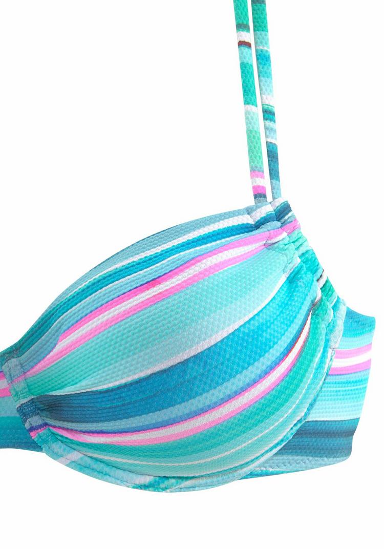 VENICE BEACH VENICE BEACH B&uuml;gel-Bikini Bikini Set Damen - t&uuml;rkis-gestreift - 0 | SportScheck