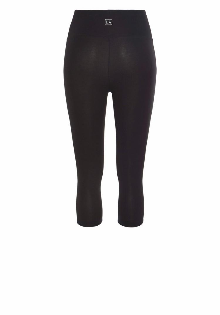 Lascana Lascana Caprileggings Tights Damen - schwarz - 0 | SportScheck