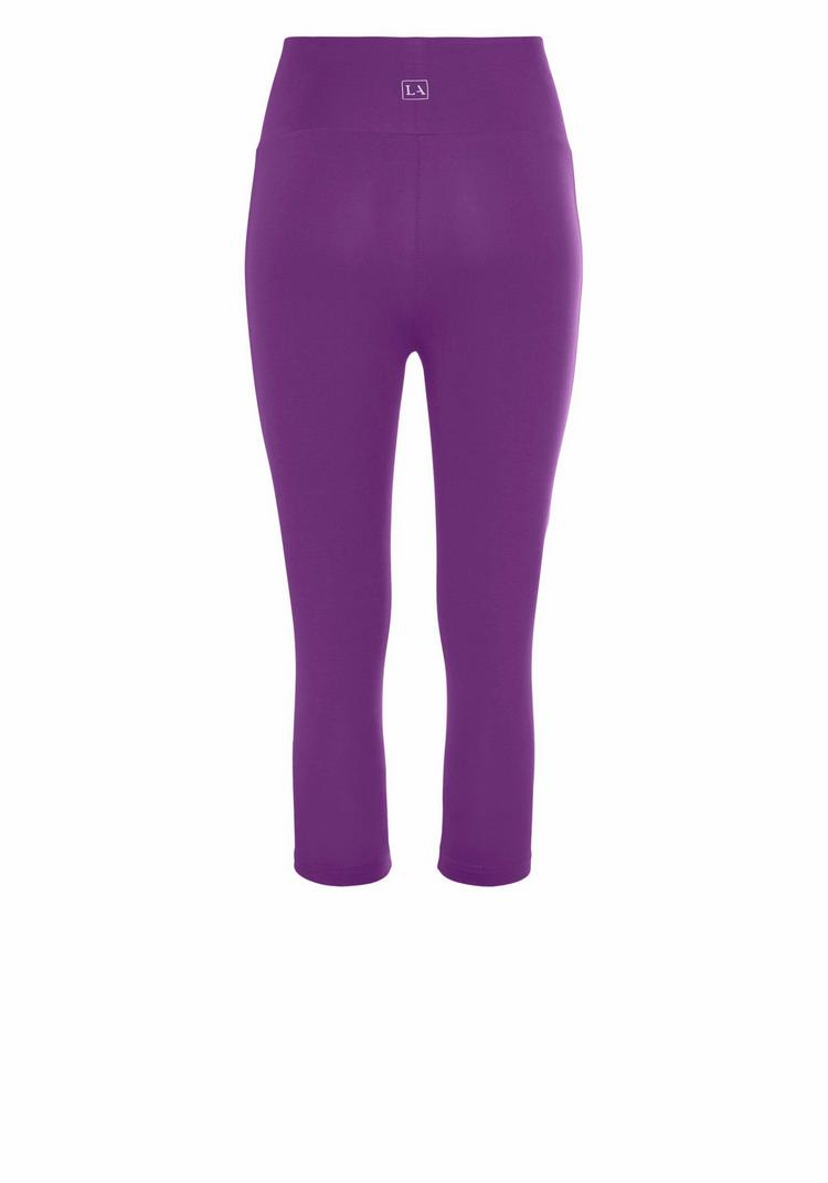 Lascana Lascana Caprileggings Tights Damen - lila - 0 | SportScheck