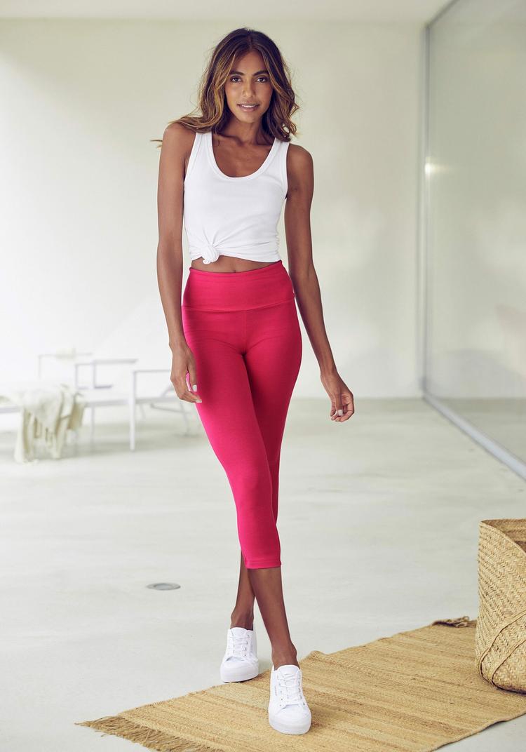 Lascana Lascana Caprileggings Tights Damen - pink - 0 | SportScheck