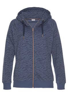 Lascana Kapuzensweatjacke Sweatjacke Damen marine