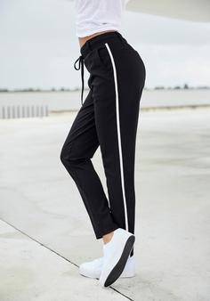 Rückansicht von Lascana Jogger Pants Trainingshose Damen schwarz