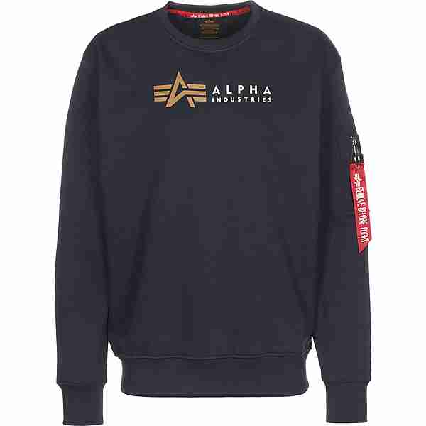Alpha Industries Label Sweatshirt Herren blau