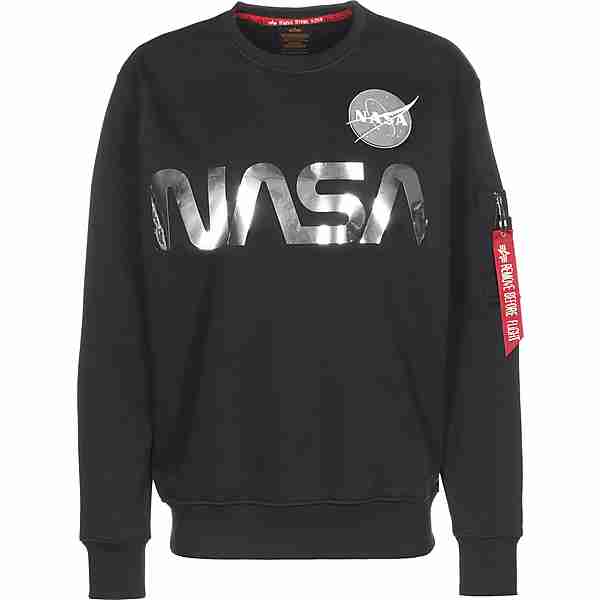 Alpha Industries NASA Reflective Sweatshirt Herren schwarz