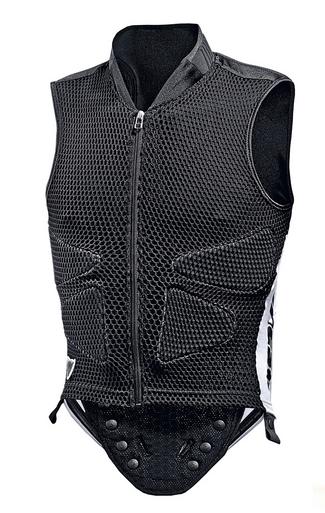 Dainese Waistcoat Protektorenweste schwarz/wei&szlig;