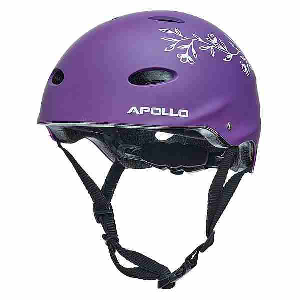 Apollo Skatehelm mit Design Skate Helm Purple Flower