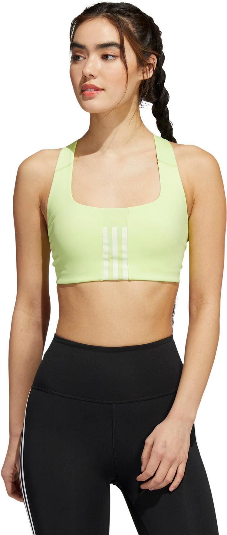 adidas adidas 3-STRIPES DESIGNED4TRAINING BH Damen - pulse lime - 0 | SportScheck