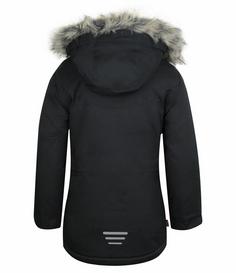 Rückansicht von Trollkids Oslo XT Winterjacke Kinder Anthrazit / Minze