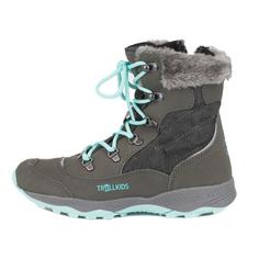 Trollkids Hemsedal Winterschuhe Kinder Stahlgrau / Minze