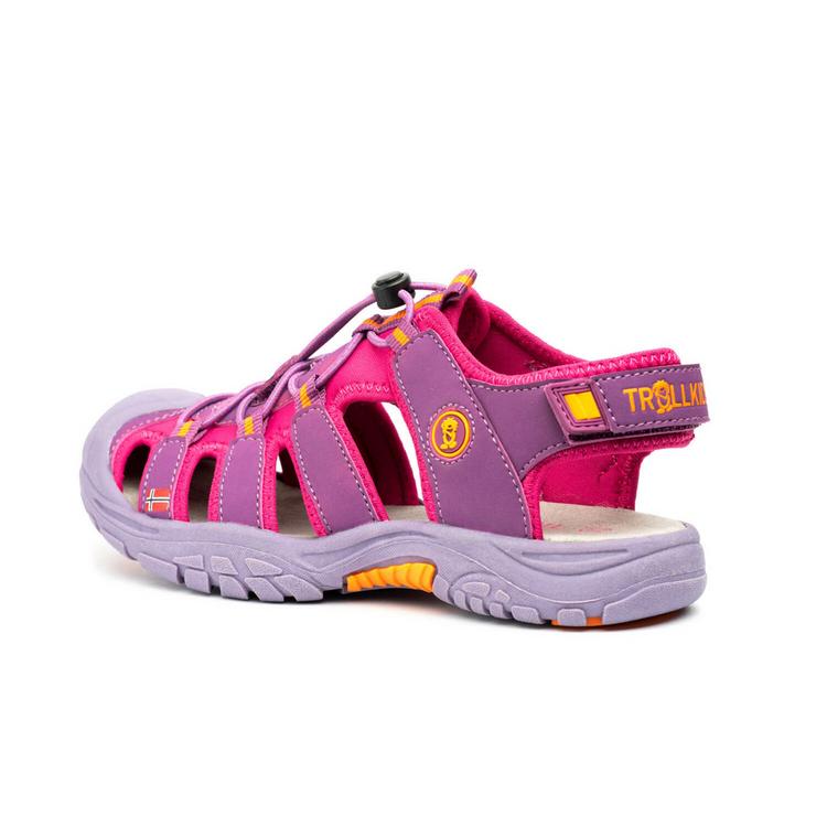 Trollkids Trollkids Kvalvika Outdoorsandalen Kinder - Dunkelrosa / Orange - 0 | SportScheck