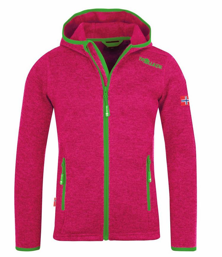 Trollkids Trollkids Jondalen XT Fleecejacke M&auml;dchen - Rosa/Gr&uuml;n - 0 | SportScheck