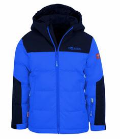 Trollkids Narvik XT Daunenjacke Kinder Mittelblau/Marineblau