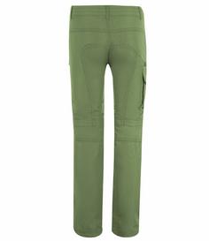 Rückansicht von Trollkids Oppland Trekkinghose Kinder Olivgrün / Grau