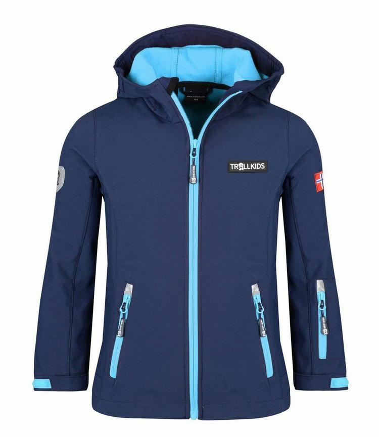 Trollkids Trollkids Oslofjord Softshelljacke Kinder - Marineblau / Mittelblau - 0 | SportScheck
