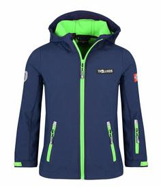 Trollkids Oslofjord Softshelljacke Kinder Marineblau / Hellgrün