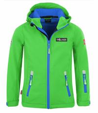 Trollkids Oslofjord Softshelljacke Kinder - Hellgr&uuml;n / Mittelblau