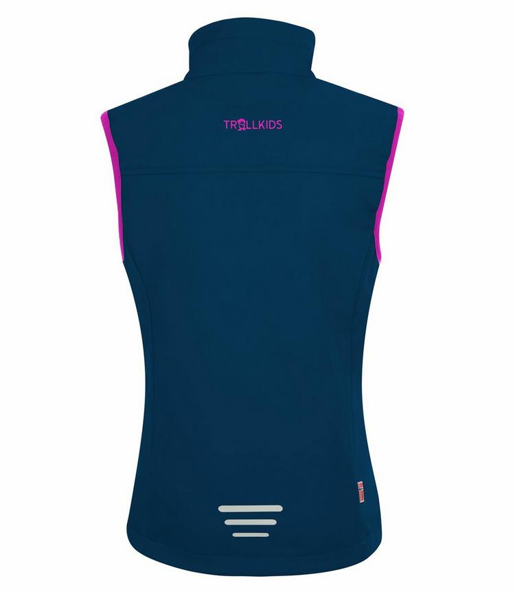 Trollkids Trollkids Trollfjord Outdoorweste Kinder - Marineblau / Magenta - 0 | SportScheck