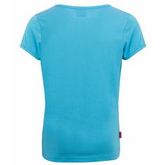 Rückansicht von Trollkids Logo T-Shirt Kinder Hellblau / Pink