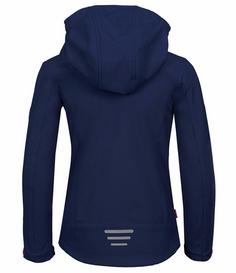 Rückansicht von Trollkids Oslofjord Softshelljacke Kinder Marineblau/Magenta