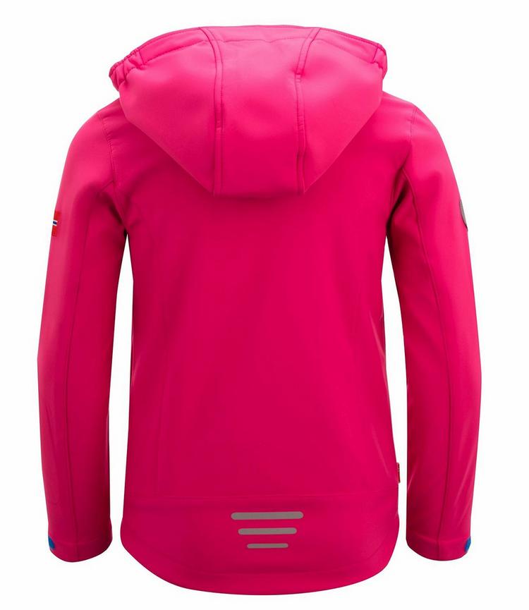Trollkids Trollkids Oslofjord Softshelljacke M&auml;dchen - Himbeere/Blau - 0 | SportScheck