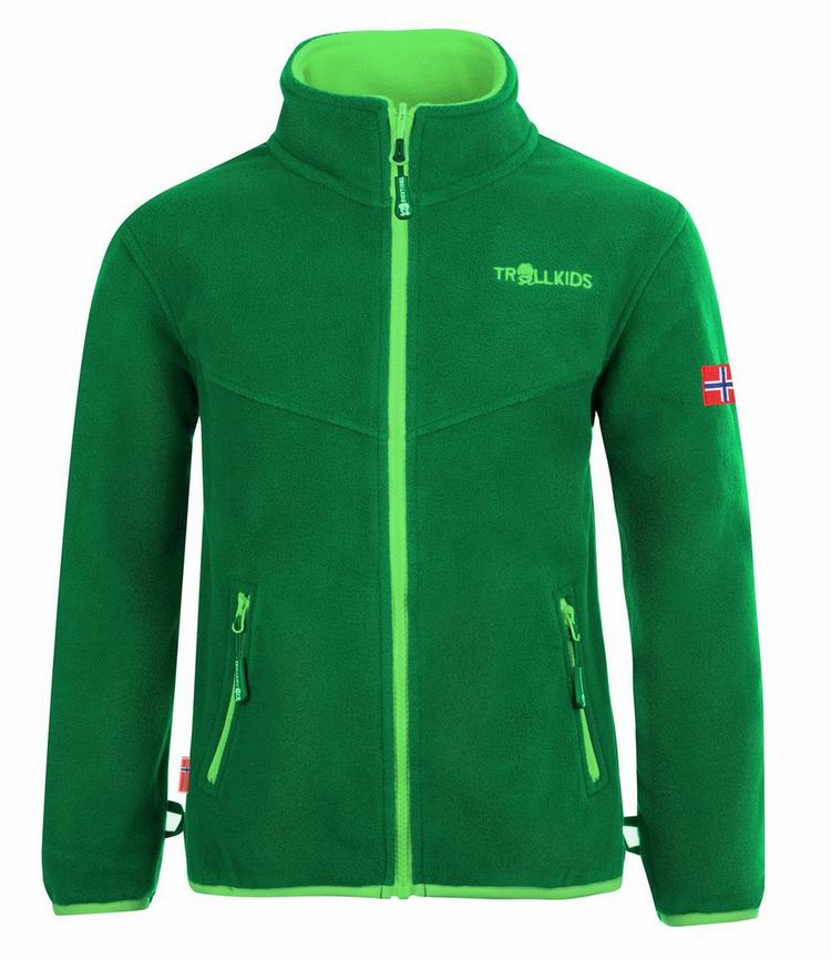Trollkids Trollkids Oppdal XT Fleecejacke Kinder - Dunkelgr&uuml;n / Hellgr&uuml;n - 0 | SportScheck