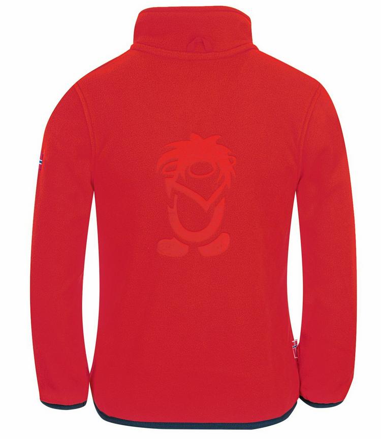 Trollkids Trollkids Oppdal XT Fleecejacke Kinder - Hellrot / Blau - 0 | SportScheck