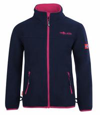Trollkids Oppdal XT Fleecejacke Kinder - madeira blau-seegr&uuml;n-birnengr&uuml;n