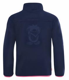 Rückansicht von Trollkids Oppdal XT Fleecejacke Kinder Marineblau / Magenta