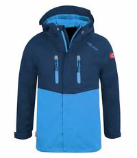 Trollkids Nusfjord Regenjacke Kinder - Marineblau / Mittelblau