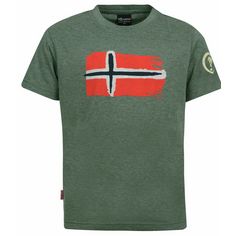 Trollkids Oslo T-Shirt Kinder Khakigrün