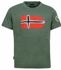 Trollkids Oslo T-Shirt Kinder - Khakigr&uuml;n