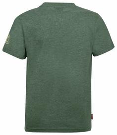 Rückansicht von Trollkids Oslo T-Shirt Kinder Khakigrün