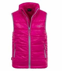 Trollkids Trondheim Outdoorweste Kinder Magenta / Silbergrau