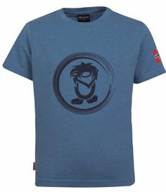 Trollkids Trollfjord T-Shirt Kinder Französisch Blau