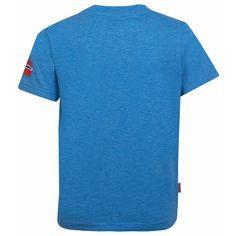 Rückansicht von Trollkids Trollfjord T-Shirt Kinder Mittelblau