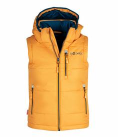 Trollkids Narvik Outdoorweste Kinder Goldgelb/Mystikblau