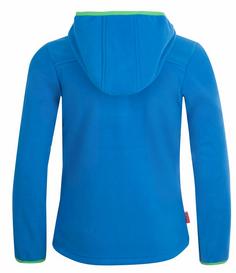 Rückansicht von Trollkids Stavanger Fleecejacke Kinder Mittelblau / Hellgrün