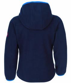 Rückansicht von Trollkids Stavangar Fleecejacke Kinder Marineblau / Hellblau