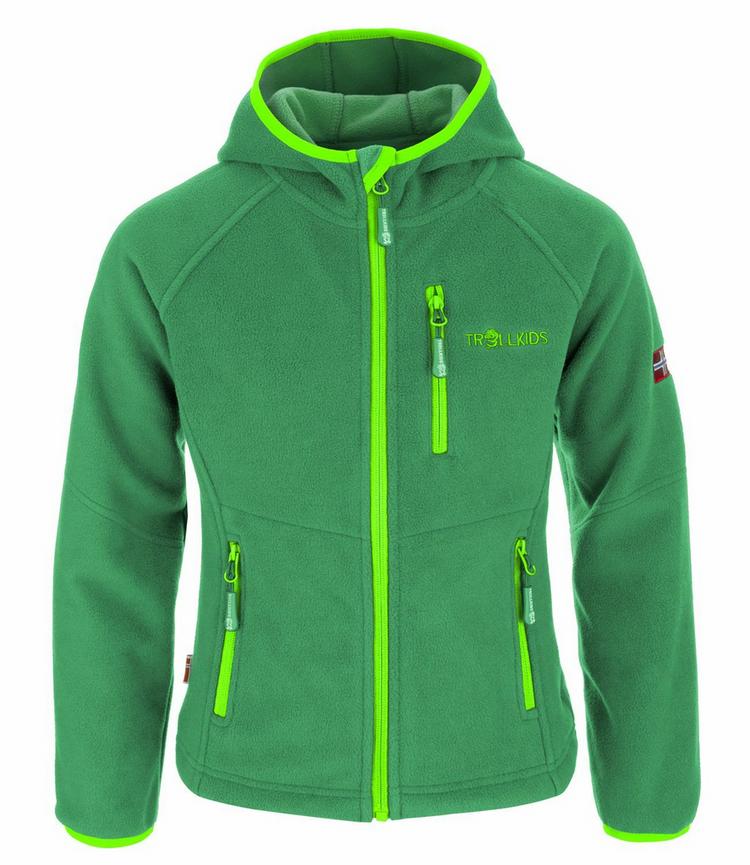 Trollkids Trollkids Stavanger Fleecejacke Kinder - Dunkelgr&uuml;n / Hellgr&uuml;n - 0 | SportScheck