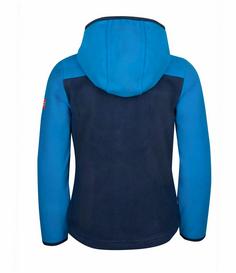 Rückansicht von Trollkids Stavangar Fleecejacke Kinder Azurblau/Marineblau