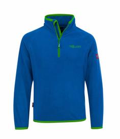 Trollkids Nordland Fleecejacke Kinder Mittelblau / Grün