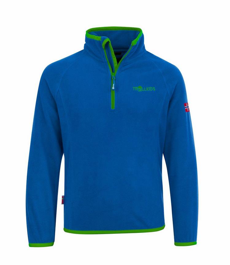 Trollkids Trollkids Nordland Fleecejacke Kinder - Mittelblau / Gr&uuml;n - 0 | SportScheck
