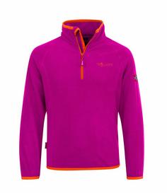 Trollkids Nordland Fleecejacke Kinder Dunkelrosa / Orange