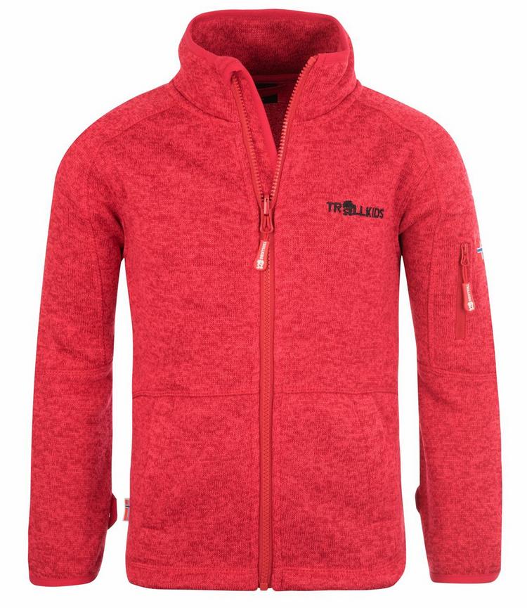 Trollkids Trollkids Jondalen Fleecejacke Kinder - Erdbeerrot - 0 | SportScheck