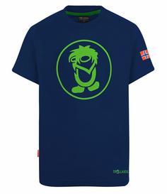 Trollkids Troll T T-Shirt Kinder Marineblau / Grün
